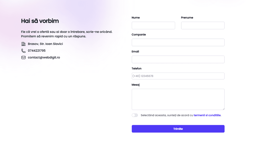startup template
